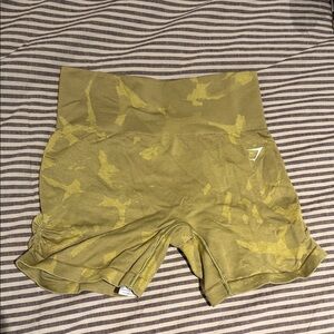 Gymshark side ruched camo shorts